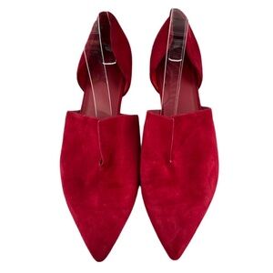 Vince darlington 11 41 split Napa Italian suede pointy toes dorsay minimalist